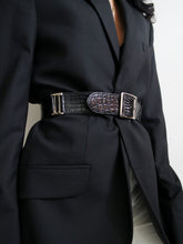 Load image into Gallery viewer, Crocodile black belt
