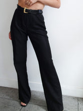 Load image into Gallery viewer, SCAPA Black linen pants