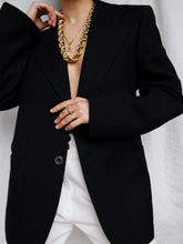 Load image into Gallery viewer, "Dalia" black blazer