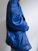 Load image into Gallery viewer, "Into the blue" leather jacket