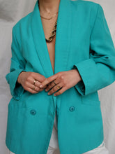 Load image into Gallery viewer, "Sea" Turquoise blazer