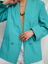 Load image into Gallery viewer, "Sea" Turquoise blazer