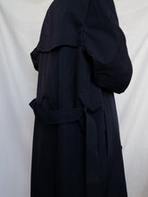 Load image into Gallery viewer, Dark blue trench coat