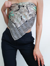 Load image into Gallery viewer, "Jungle" silk scarf