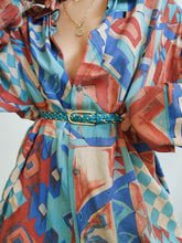 Load image into Gallery viewer, Blue Leather belt