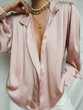 Load image into Gallery viewer, "Marcella" satin shirt