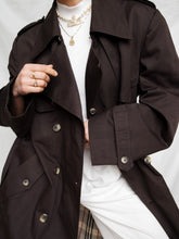 Load image into Gallery viewer, Brown trench coat