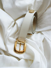 Load image into Gallery viewer, White leather belt