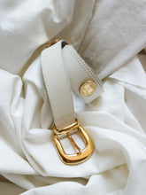 Load image into Gallery viewer, White leather belt