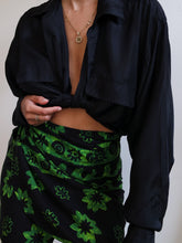 Load image into Gallery viewer, Black silk shirt