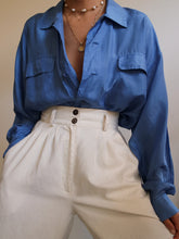 Load image into Gallery viewer, "Blue" silk shirt