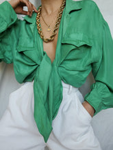 Load image into Gallery viewer, "Eden" silk shirt