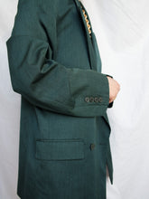 Load image into Gallery viewer, "Sherazade" green blazer