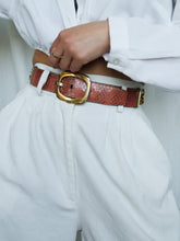 Load image into Gallery viewer, "Boa" snake belt