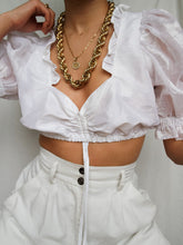Load image into Gallery viewer, "Romance" white top