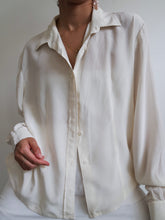 Load image into Gallery viewer, "Ivory" silk shirt