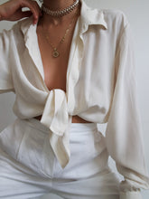Load image into Gallery viewer, "Ivory" silk shirt