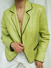 Load image into Gallery viewer, "Lemon" leather blazer