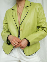 Load image into Gallery viewer, "Lemon" leather blazer