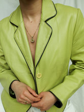 Load image into Gallery viewer, "Lemon" leather blazer