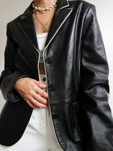 Load image into Gallery viewer, "Anna" leather blazer