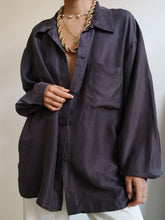 Load image into Gallery viewer, "Iced kokoa" silk shirt