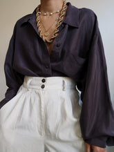 Load image into Gallery viewer, "Iced kokoa" silk shirt