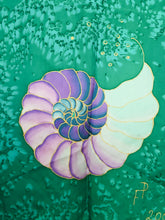 Load image into Gallery viewer, "Shell" silk scarf