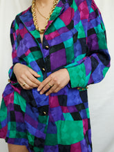 Load image into Gallery viewer, "Helen" silk long shirt