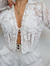 Load image into Gallery viewer, "Amber" embroidery top