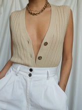 Load image into Gallery viewer, Beige knitted top