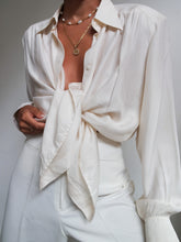 Load image into Gallery viewer, "Damier" silk shirt