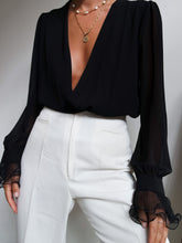 Load image into Gallery viewer, "Capri" black top