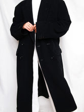 Load image into Gallery viewer, "Chiara" black coat