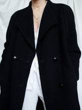 Load image into Gallery viewer, Black maxi coat