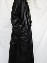 Load image into Gallery viewer, Leather trench coat