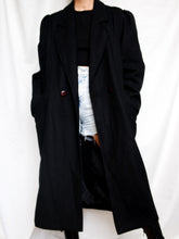 Load image into Gallery viewer, "Gabrielle" black coat (M) - lallasshop