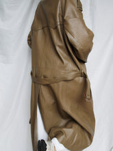 Load image into Gallery viewer, "Gaby" leather trench coat