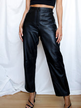 Load image into Gallery viewer, "Alma" black leather pants - lallasshop