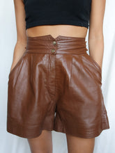 Load image into Gallery viewer, "Amina" leather shorts