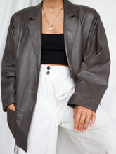 Load image into Gallery viewer, "Brooklyn" leather jacket (L)