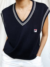 Load image into Gallery viewer, FILA sleeveless knitted jumper