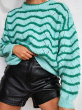 Load image into Gallery viewer, "Waves" knitted jumper (M/L) - lallasshop