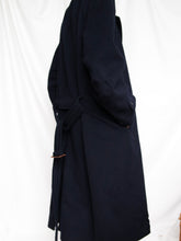 Load image into Gallery viewer, Blue navy maxi coat