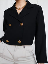 Load image into Gallery viewer, Black tailored jacket