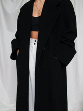 Load image into Gallery viewer, "Elise" black long coat