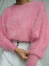 Load image into Gallery viewer, Pink angora knitted jumper