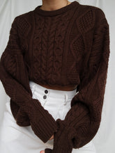 Load image into Gallery viewer, "Sanaa" brown knitted jumper