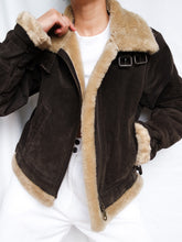 Load image into Gallery viewer, Leather trucker bombers jacket