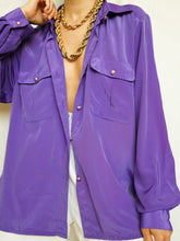 Load image into Gallery viewer, "Purple rain" satin shirt - lallasshop